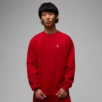 Nike Jordan Brooklyn Fleece Sweatshirt mit Rundhalsausschnitt f&uuml;r Herren Rot FV7293-687