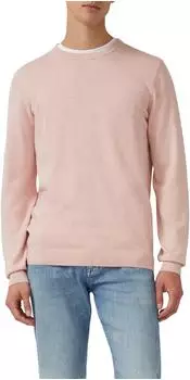 s.Oliver Baumwollpullover mit Logo-Stickerei rot 2143173.42W1.