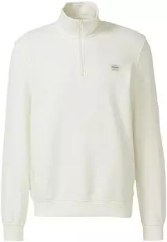 s.Oliver Sweatshirt mit Troyer-Kragen und Logo-Patch creme 2178511.0200.