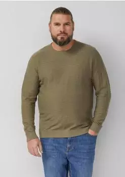 s.Oliver Strickpullover mit Flammgarnstruktur und Rollkante olive 2179493.7853.