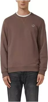 s.Oliver Sweatshirt aus Baumwollmix mit Crew Neck braun 2169152.8902.