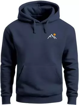 Neverless Minimal Mountain Kapuzensweatshirt (359350) navy
