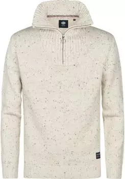 Petrol Industries Denver Pullover Troyer mit Reißverschluss (M-3050-KWC258) hellbeige