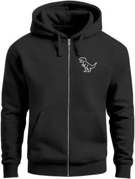 Neverless Red Sun Forest Design Kapuzensweatshirt (369643) schwarz
