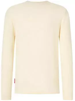 Joop! Peko Pullover mit Henley-Ausschnitt, normale Passform (7618475181709) offwhite
