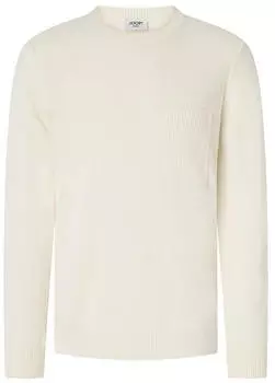 Joop! Harono Strickpullover mit Rundhalsausschnitt (30100022) weiß/natur