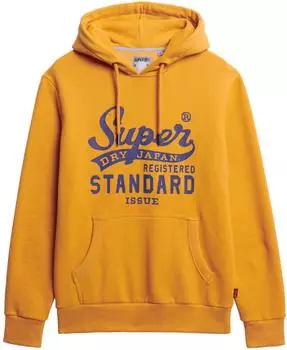 Superdry Standard Hoodie mit Schriftzug thrift gold marl