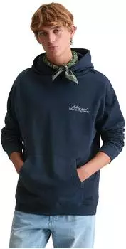 Marc O'Polo Sweatshirt mit großem Rückenprint navy teal/dunkelblau