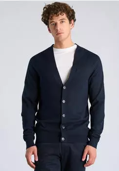 Lindbergh Strickjacke mit Knopfleiste (27120751) navy