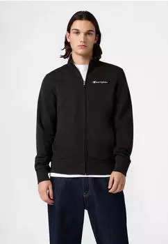 Champion ICONS CONTRAST Terry Full Zip Sweatshirt schwarz