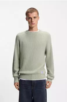 HUGO Sonnee Strickpullover (50551398) hellgrün/open grün340