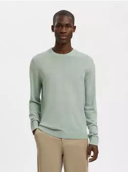 Selected Tray Regular Fit Pullover mint
