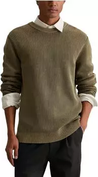 Marc O'Polo Rundhalspullover loose fit mit speziellem Farbeffekt (56875406) pale braun