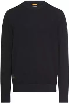 Camel Active Strickpullover mit Rundhalsausschnitt (409500-7K00) dark navy