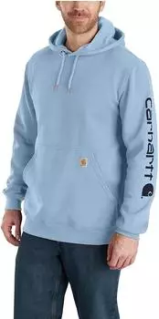 Carhartt Midweight Hooded Logo Sweatshirt (K288) fog blue
