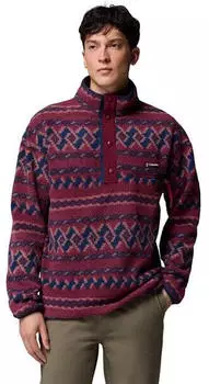 Columbia Helvetia II Printed Half Snap Fleece (2098461) rich wine knitknot