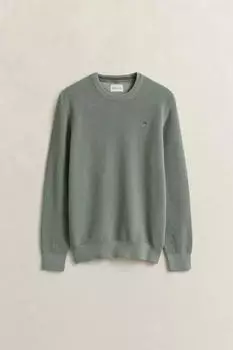 GANT Classic Rundhalspullover aus Baumwolle (8030561) ceramic grey