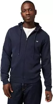 Emporio Armani Iconic Piquet Kapuzen-Sweatjacke (EM000653) nachtblau