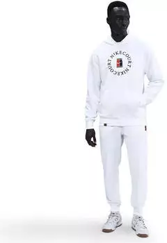 Nike Court Dri-FIT Heritage Fleece Hoodie (HM6759-100) weiß/schwarz