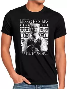 style3 Filthy Animal Kevin Xmas T-Shirt schwarz