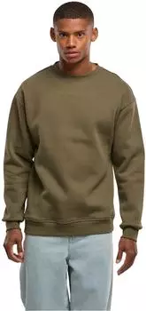 Build Your Brand Sweat Crewneck (BY075) olive