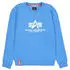 Alpha Industries Basic Big Logo Sweatshirt Blau (178302-737)