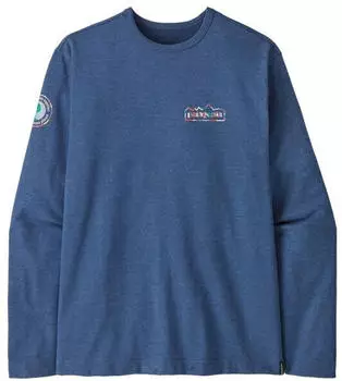Patagonia Men's Lightweight Unity Fitz Wildrise Crewneck (39687) clement blue