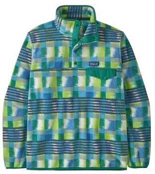 Patagonia Men's Synchilla Snap-T Fleece Pullover (25551) PaintedLines:ShoreBlue