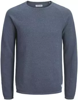 Jack & Jones Hill Strickpullover mit Rundhalsausschnitt (12157321) blue mirage