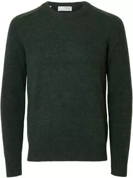 Selected SLHRAI Pullover dunkelgrün/deep forest
