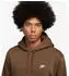 Nike Club Fleece Hoodie (FN3859) mosswood brown/white