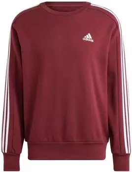 Adidas Essentials French Terry 3 Stripes Sweatshirt (IS1348) weinrot