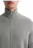 Marc O'Polo Zip-Stehkragen-Cardigan aus softem Baumwolle-Schurwolle-Mix (620501661002) cloudy grau melange