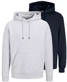 Jack & Jones JJEBRADLEY SWEAT HOOD NOOS (12249340) hellgrau