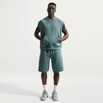 Nike N.A.C. Dri-FIT Fleece Sleeveless Training Hoodie (IF2795-382) mineral slate