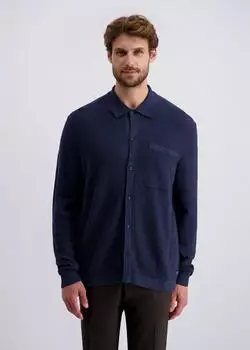 Pierre Cardin Strickjacke Slim Fit dunkelblau