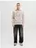 Jack & Jones JJELOGO SWEAT HOOD 2 COL NOOS Kapuzensweatshirt mit Print, Regular Fit (12279649) moonbeam/creme/blau/weiß