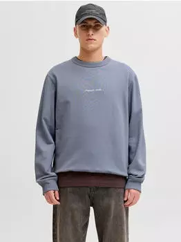 Jack & Jones Jornorrebro Emb Sweat Crew Noos mit Logo Print (12282893) tradewinds