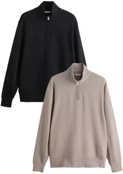Next Fashion Fleece Sweatshirt (Y0196404) pierre/schwarz