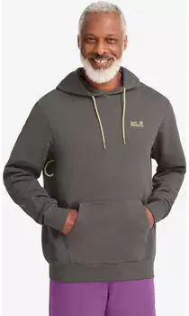 Jack Wolfskin Celebrate THE Paw Hoody Men Kapuzenpullover aus Bio-Baumwolle Herren multi color PAW flint (A65904_T0404)