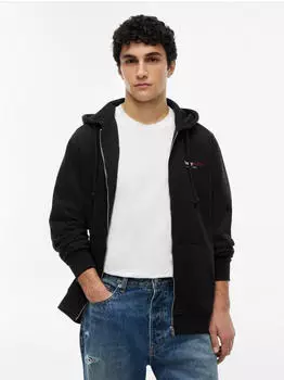 Tommy Hilfiger TJM Regular DNA Backprint Fullzip Hooded Jacket (49103554) schwarz