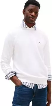 Tommy Hilfiger Essential Terry Crewneck Sweatshirt (MW0MW37237) weiß