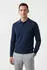 Boss Orange Asac Polokragenpullover mit Logo-Stickerei (50531553) dunkelblau404