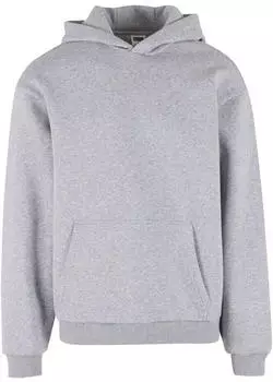 Urban Classics Raglan Lederimitat Rundhals Sweater heather grey