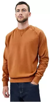 Next Fashion Standard Baumwollmix Rundhals Sweatshirt mit gebürstetem Innenfutter (F1890606) dunkelorange