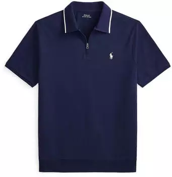 Polo Ralph Lauren Knit Half Zip Polo Regular Fit Troyer (710B19737) navy