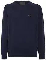 PHILIPP PLEIN Rundhalspullover Rundhalspullover schwarz L (50)