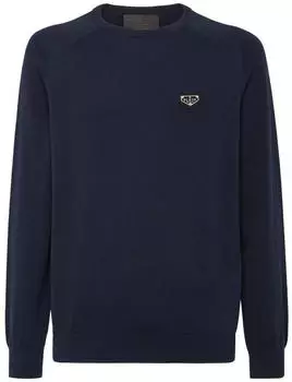 Philipp Plein Rundhalspullover (PPL199) navy