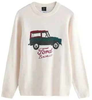 Next Fashion Ford Bronco Pull-over ecru/tanne/dunkelrot