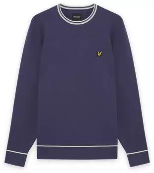 Lyle & Scott Sprinkled Strickpullover mit Rundhalsausschnitt (KN2429V) navy